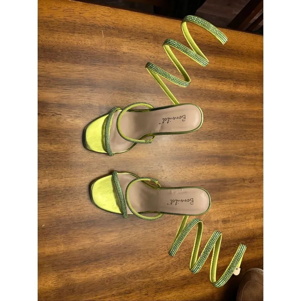 Ankle wrap heels